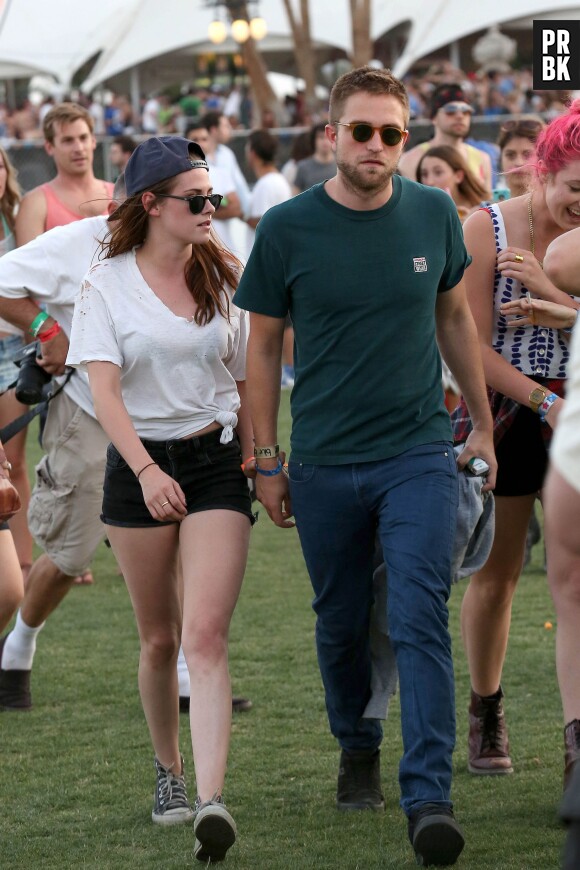 Robert Pattinson et Kristen Stewart au Festival Coachella en 2013