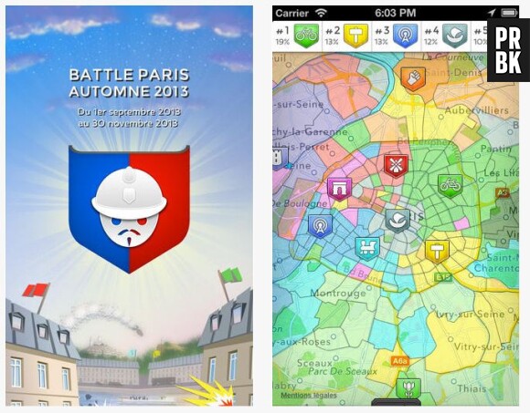 Battle Paris : une application iPhone pour conquérir la capitale
