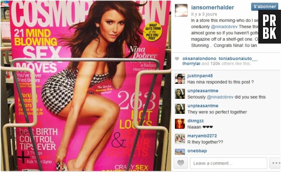 Ian Somerhalder poste une photo de Nina Dobrev, le 9 septembre 2013 sur Instagram