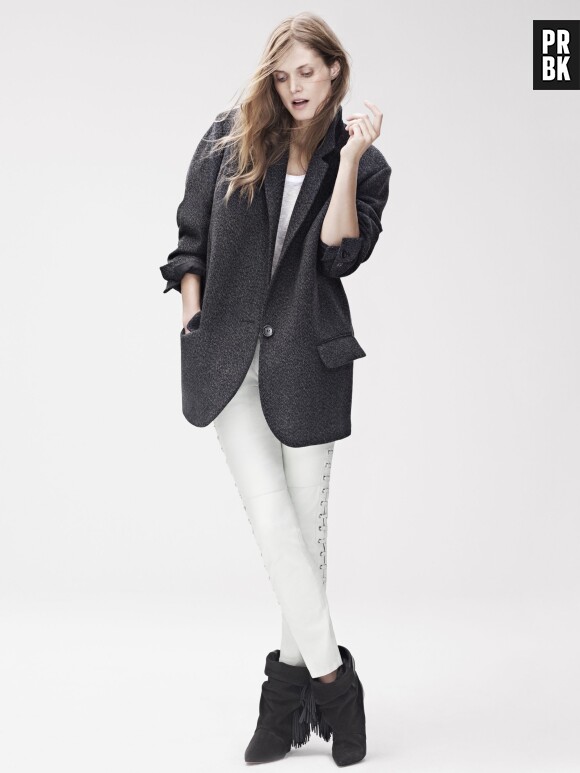 Isabel Marant pour H&M : manteau (149€) et pantalon en cuir (249€)