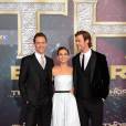 Tom Hiddleston, Natalie Portman et Chris Hemsworth à l'avant-première de Thor : le monde des ténèbres à Berlin le 27 octobre 2013