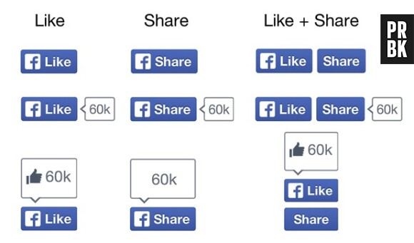 Facebook dévoile le design de ses nouveaux boutons "J'aime"