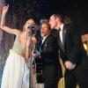 Taylor Swift, le Prince William et Bon Jovi à fond sur scène à Londres le 26 novembre 2013