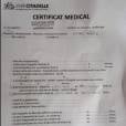 Amélie Neten dévoile son certificat médical sur Twitter pour prouver son hospitalisation