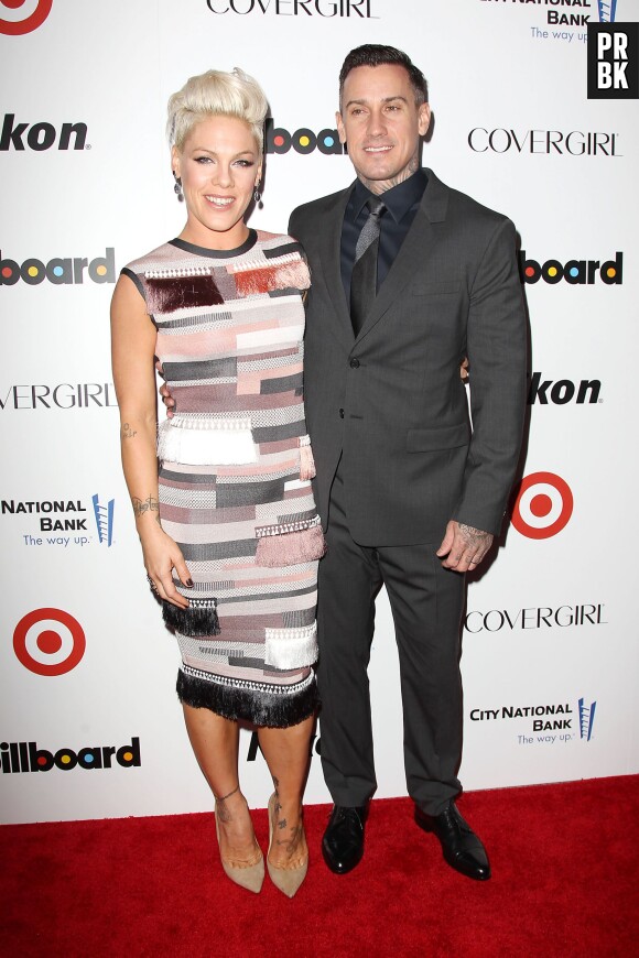 Pink et son mari à une soirée organisée par Billboard le 10 décembre 2013