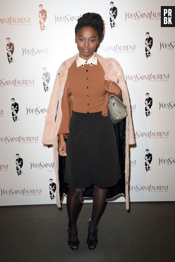 Aïssa Maïga à l'avant-première d'Yves Saint Laurent, le 19 décembre 2013 à Paris