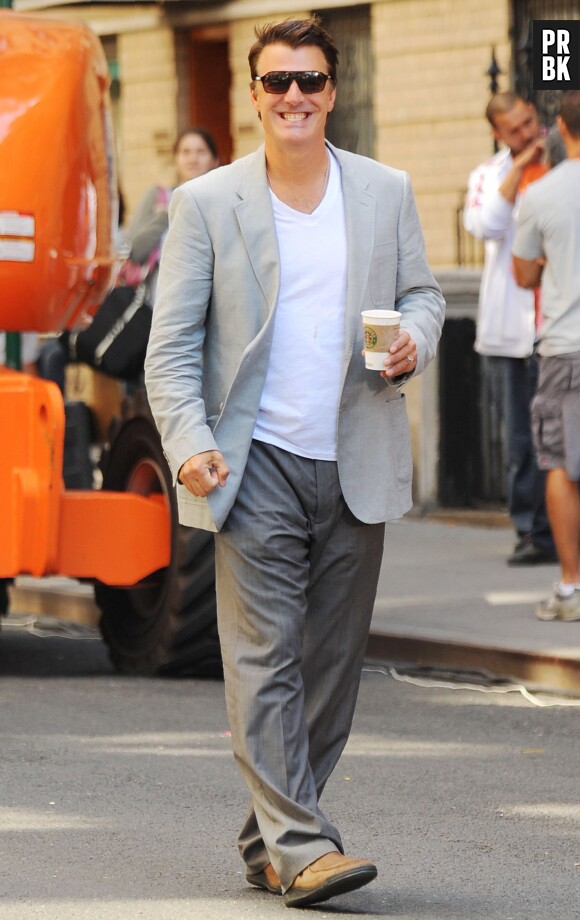Chris Noth pendant le tournage de Sex and the City 2 en 2009