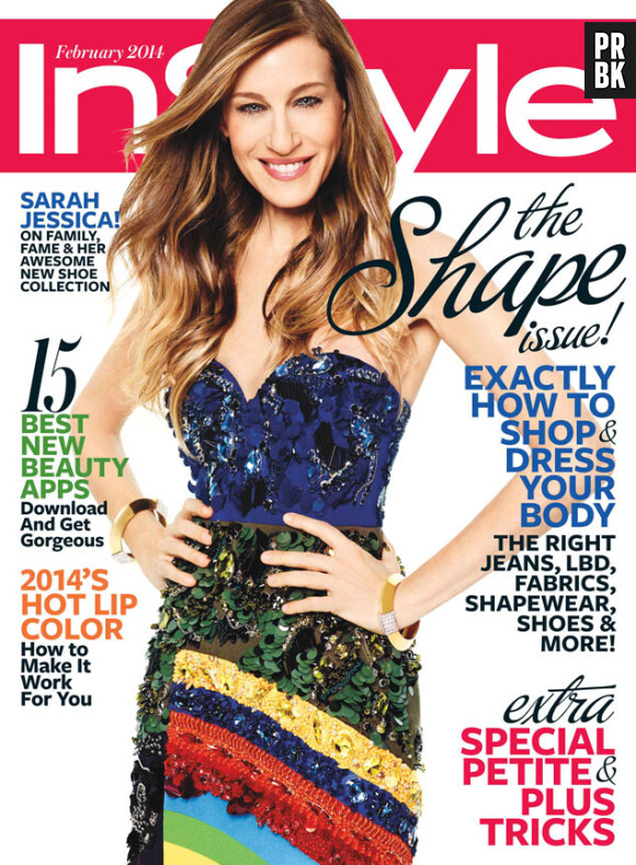 Sarah Jessica Parker en Une du magazine In Style, édition février 2014