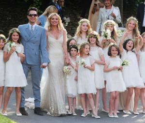 Kate Moss et Jamie Hince le jour de leur mariage en 2011