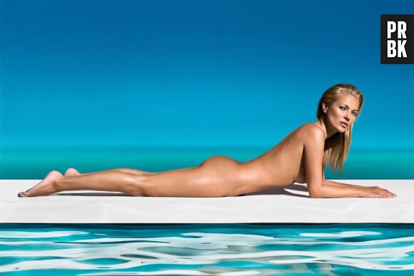 Kate Moss : nue pour les autobronzants St Tropez à l'été 2013