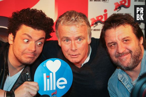 Kev Adams et Franck Dubosc présentent Fiston à Lille, le 20 janvier 2014