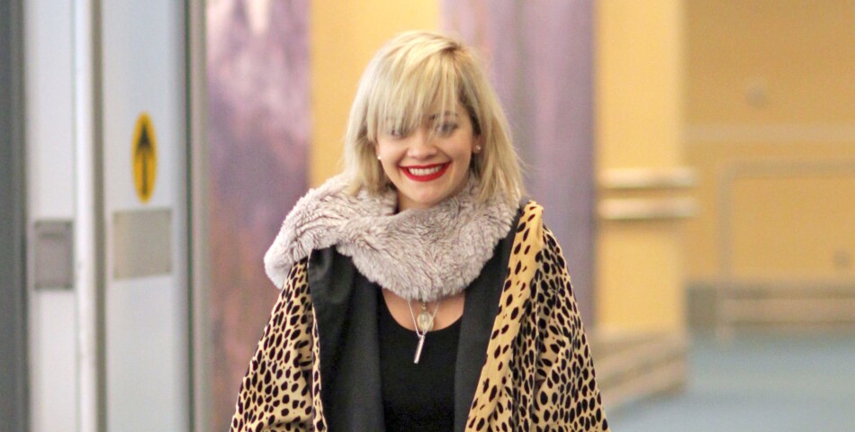 Rita Ora débarque à Vancouver pour le tournage de Fifty Shades of Grey, le 15 janvier 2014