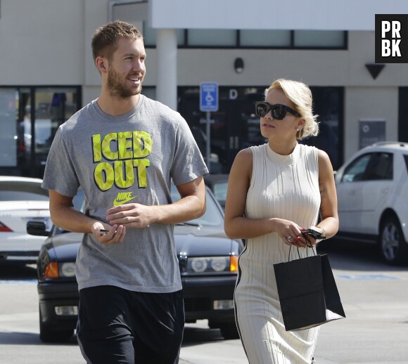 Rita Ora et Calvin Harris en amoureux le 19 septembre 2013 à Los Angeles