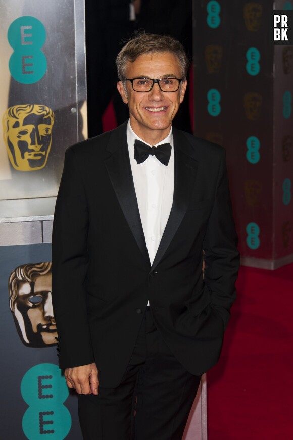 Christoph Waltz sur le tapis rouge des BAFTA Film Awards 2014 à Londres, le 16 février 2014