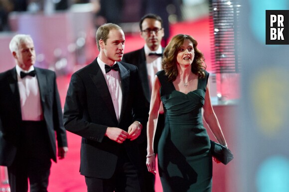 Le Prince William sur le tapis rouge des BAFTA Film Awards 2014 à Londres, le 16 février 2014