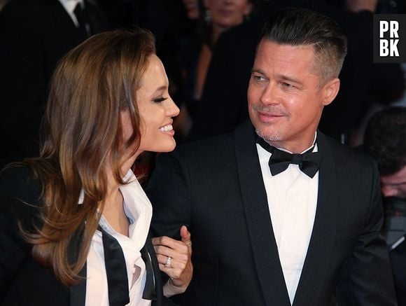 Angelina Jolie et Brad Pitt sur le tapis rouge des BAFTA Film Awards 2014 à Londres, le 16 février 2014