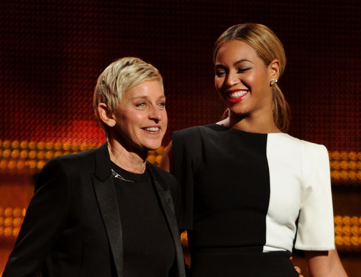 Photo : Ellen DeGeneres et Beyoncé aux Grammy Awards 2013 - Volum ...