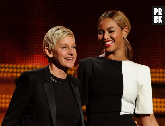 Ellen DeGeneres et Beyoncé aux Grammy Awards 2013