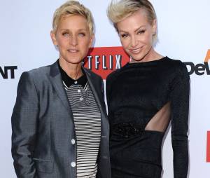 Ellen DeGeneres et Portia De Rossi à l'avant-première d'Arrested Development saison 4, le 29 avril 2013 à Los Angeles