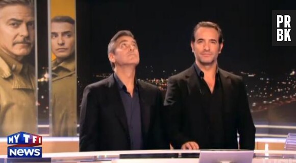 Jean Dujardin et George Clooney se lâchent sur le plateau du 20 heures de TF1