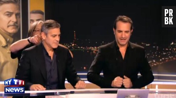Jean Dujardin et George Clooney en plein délire sur TF1