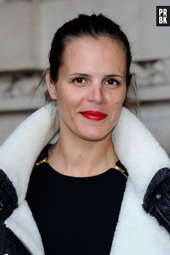 Laure Manaudou à la Fashion Week de Paris, le 26 février 2014