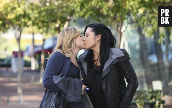 Grey's Anatomy : Callie et Arizona en plein bisou