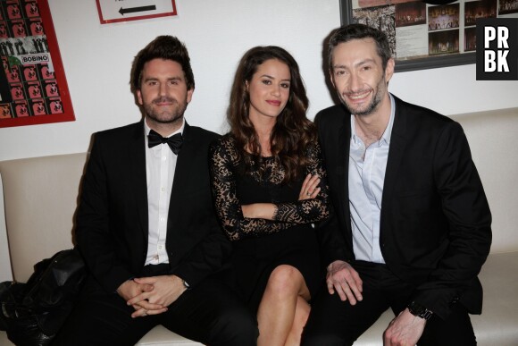 Grégoire Ludig, Alice David et Vincent Desagnat aux Web Comedy Awards 2014 organisés par W9, Youtube et Orangina, à Paris le 21 mars 2014