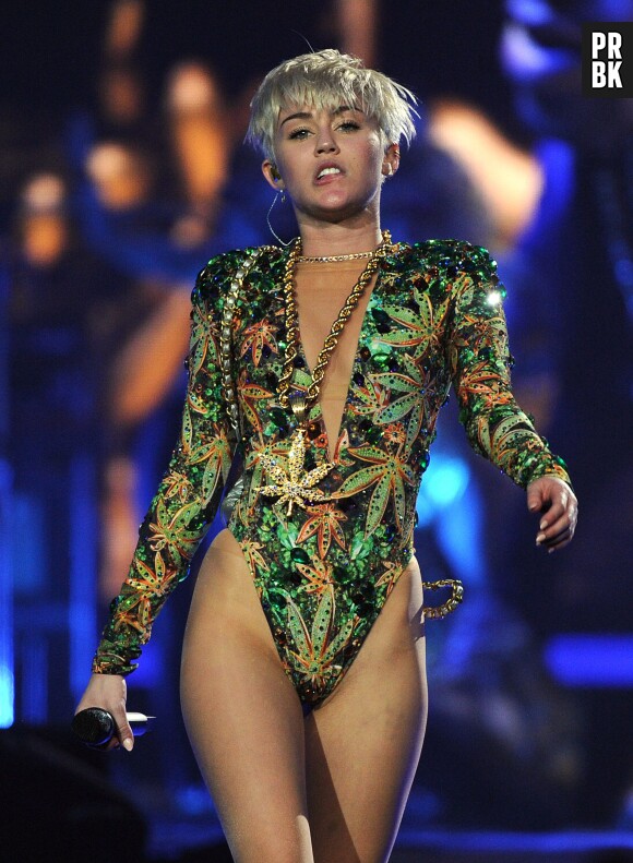 Miley Cyrus lors d'un concert