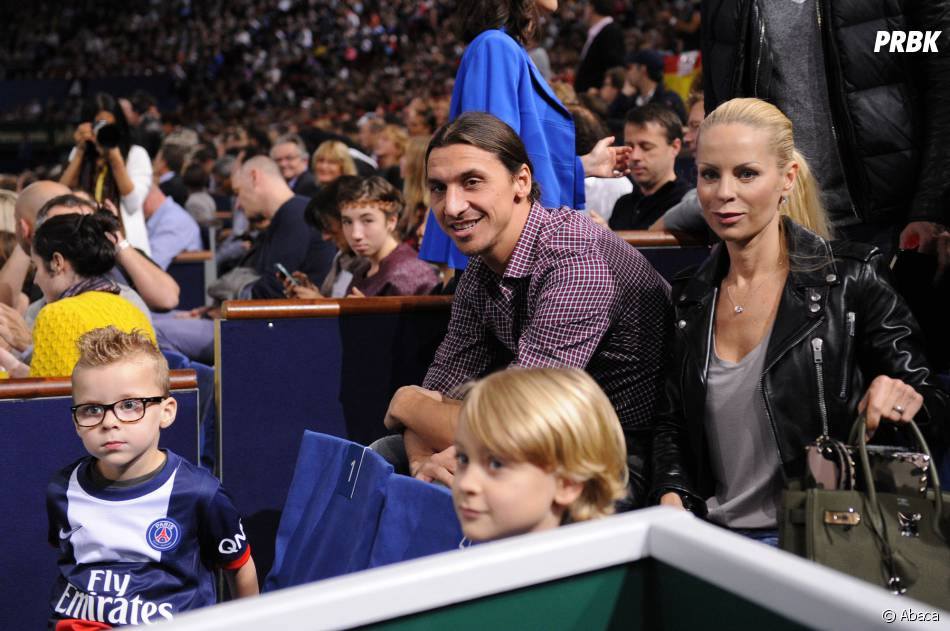 Zlatan Ibrahimovic Et Helena Seger En Famille A L Open De Bercy
