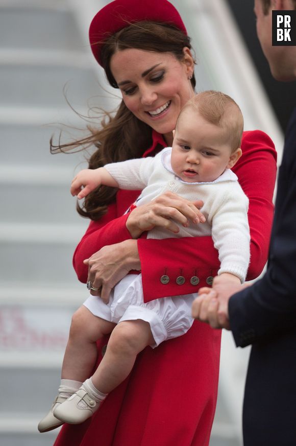 Kate Middleton, le Prince George et le Prince William : voyage officiel en famille en Nouvelle-Zélande, le 7 avril 2014
