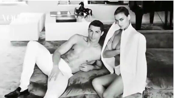 Cristiano Ronaldo nu et Irina Shayk topless : la vidéo de leur shooting sexy