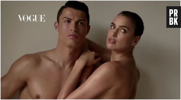 Cristiano Ronaldo et Irina Shayk collés-serrés et à moitié nus pour Vogue