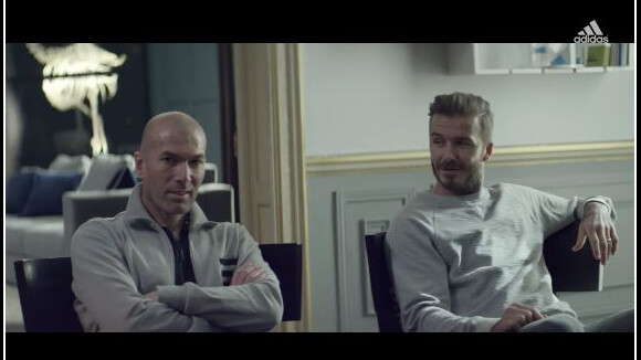 Zinédine Zidane et David Beckham réunis dans une pub Adidas avec une star du PSG