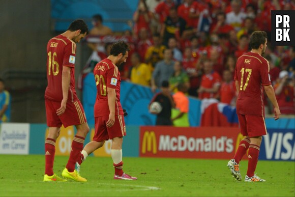 Coupe du Monde 2014 : L'Espagne est éliminée après une défaite contre le Chili, le 18 juin 2014
