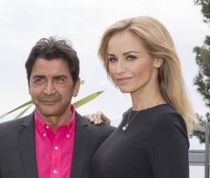 Adriana Karembeu et Aram Ohanian aux Masters de Monte-Carlo, le 19 avril 2014