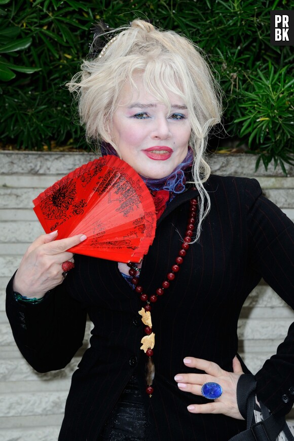 Armande Altaï au défilé Franck Sorbier à Paris pour la Fashion week automne hiver 2014-2015, le 9 juillet 2014 à la Salle Wagram