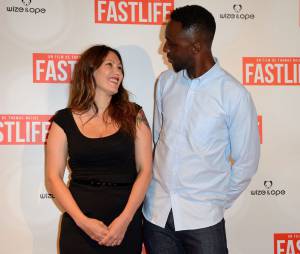 Karole Rocher et Thomas Ngijol à l'avant-première du film Fastlife réalisé par Thomas Ngijol, le 15 juillet 2014 à Paris