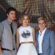 Hunger Games 3 : Jennifer Lawrence entourée de Liam Hemsworth et Josh Hutcherson au Festival de Cannes 2014