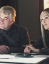 Hunger Games 3 : Julianne Moore et Philip Seymour Hoffman sur une photo