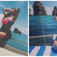Naya Rivera et Kim Kardashian : la pose "en vacances sur un bateau"