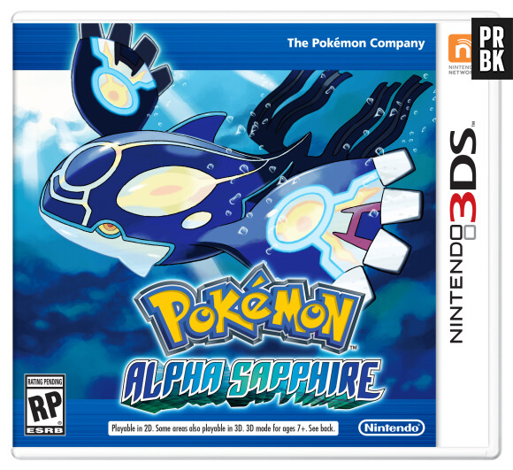 Pokémon Saphir Alpha : la jaquette du remake 3DS