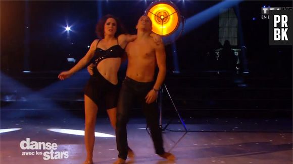 Nathalie Péchalat et Grégoire Lyonnet lors du premier prime de Danse avec les Stars 5 le 27 septembre 2014