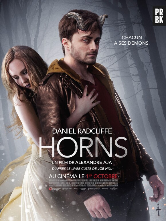 Horns : le poster du film avec Daniel Radcliffe et Juno Temple