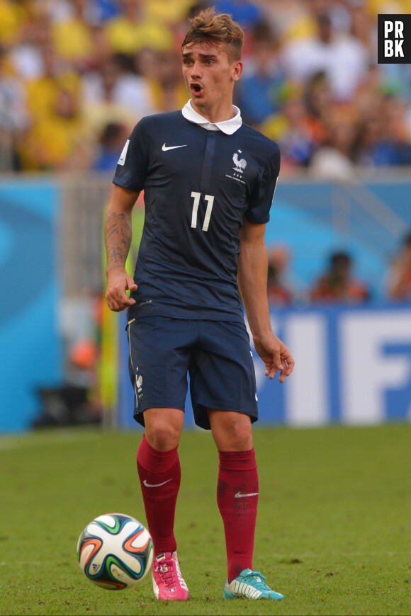 Antoine Griezmann lors du quart de finale contre l'Allemagne à la Coupe du Monde du Brésil, le 4 juillet 2014