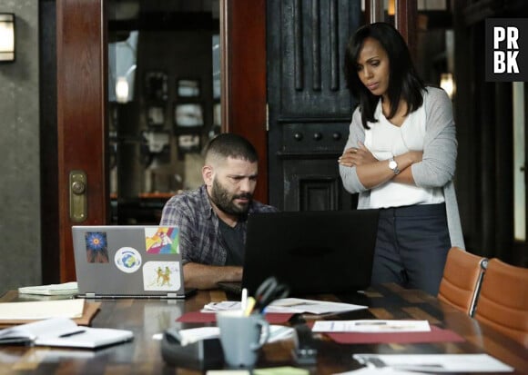 Scandal saison 4, épisode 3 : Kerry Washington et Guillermo Diaz sur une photo