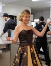  Louise Ekland : robe croquante avant le Salon du Chocolat 2014 