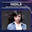Indila : meilleure artiste française aux MTV EMA 2014, et en compétition pour le titre de meilleure artiste internationale à Glasgow, le 9 novembre 2014
