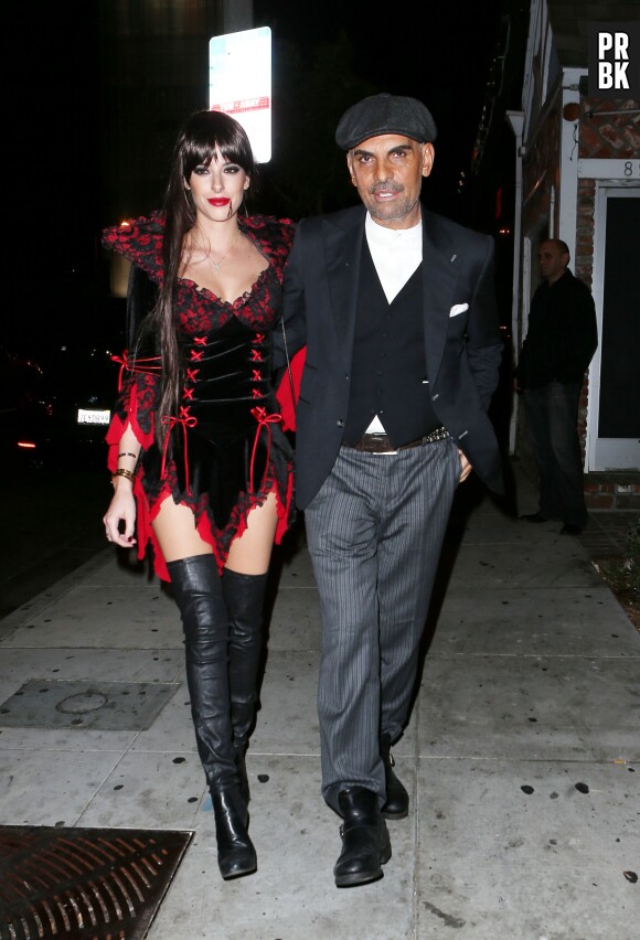 Christian Audigier et sa femme sexy Ira à Halloween 2014