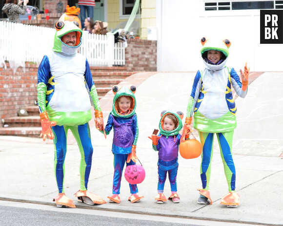 Alyson Hannigan et sa famille de grenouilles à Halloween 2014